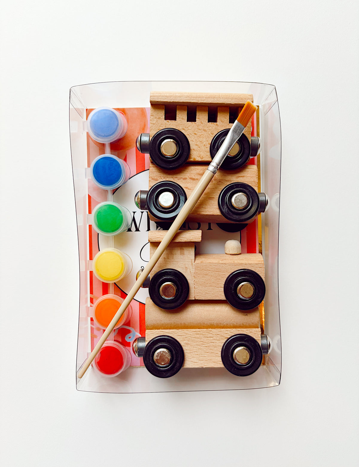 Paint Your Own Magnetic Train Kit