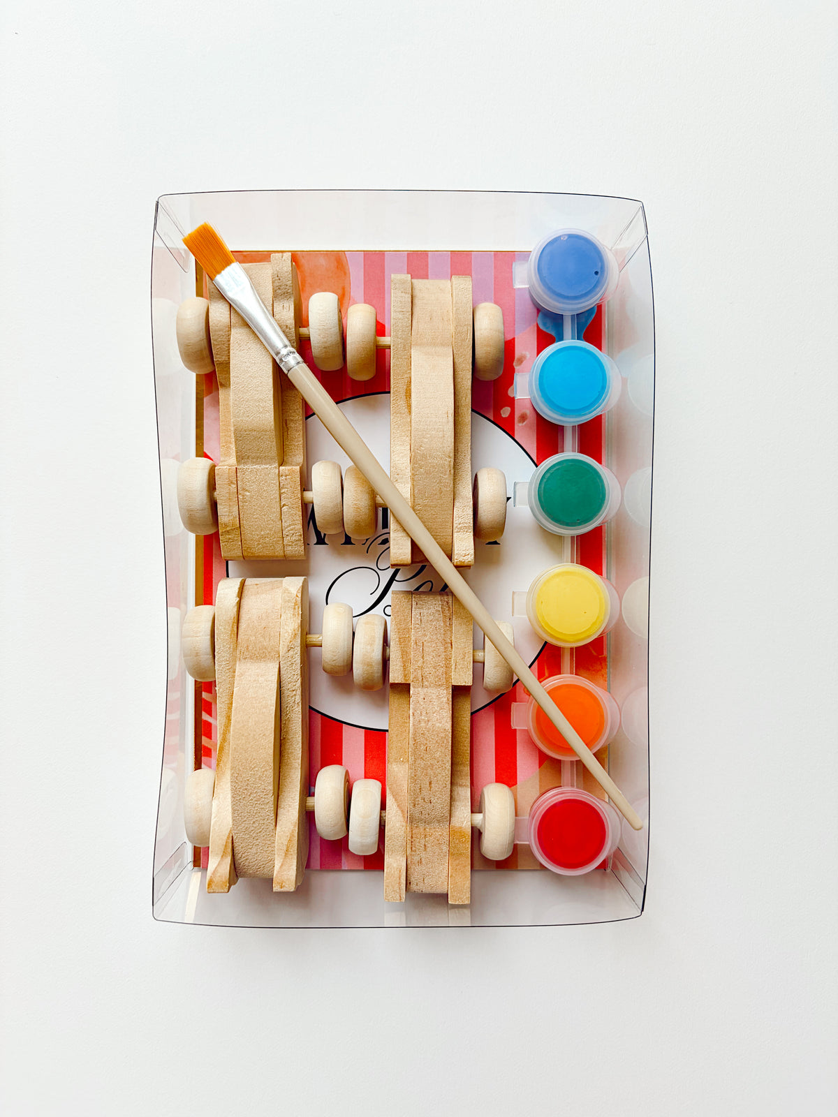 Paint Your Own Wooden Race Cars